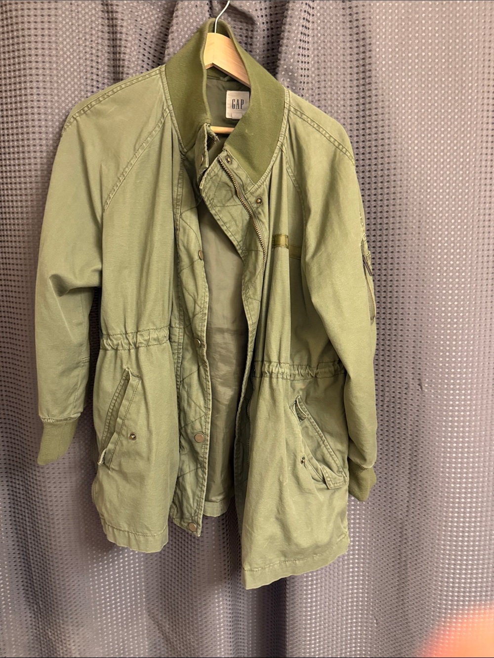 GAP Military-Inspired Green Anorak Jacket